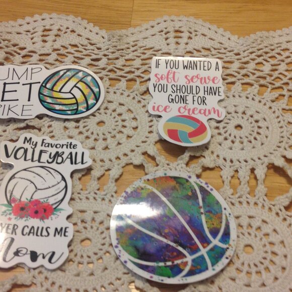 Volleyball stickers for cellphones, laptop, lockers, crafts, scrapbooking - Picture 3 of 6